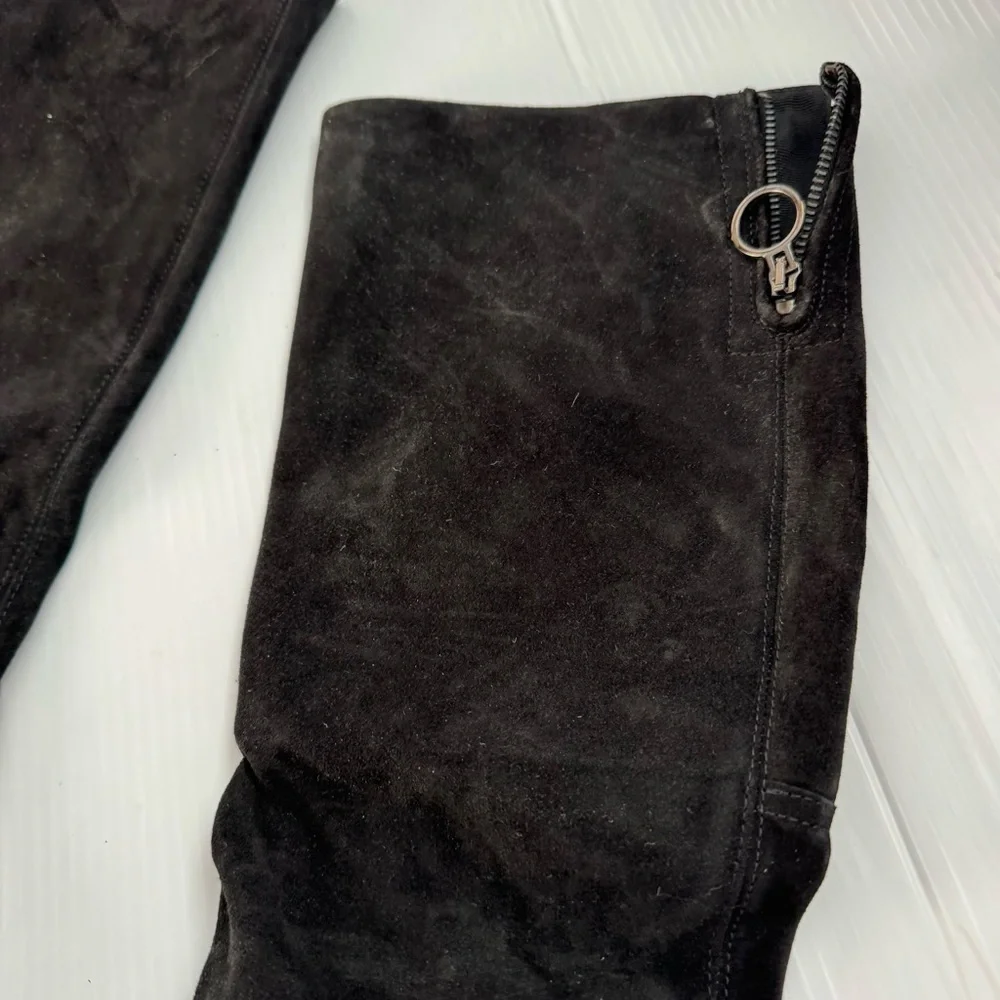 🆕 Miz Mooz Black Over the Knee suede leather Boots size 39 (8.5-9 US) NWOT